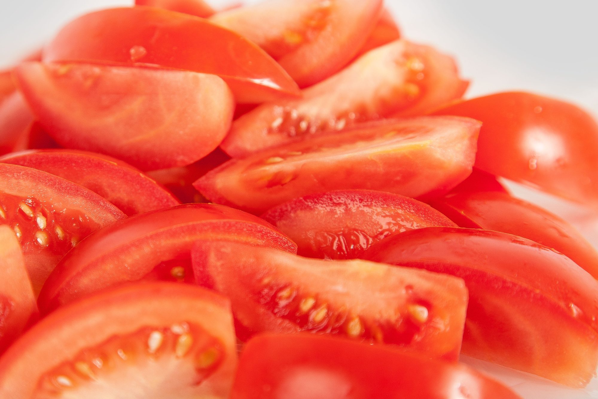 Tomaten in Segmenten